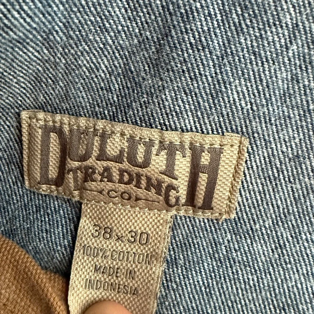 Duluth Trading Co Ballroom Blue Jeans Mens 38x30 Straight Leg Gusseted Crotch